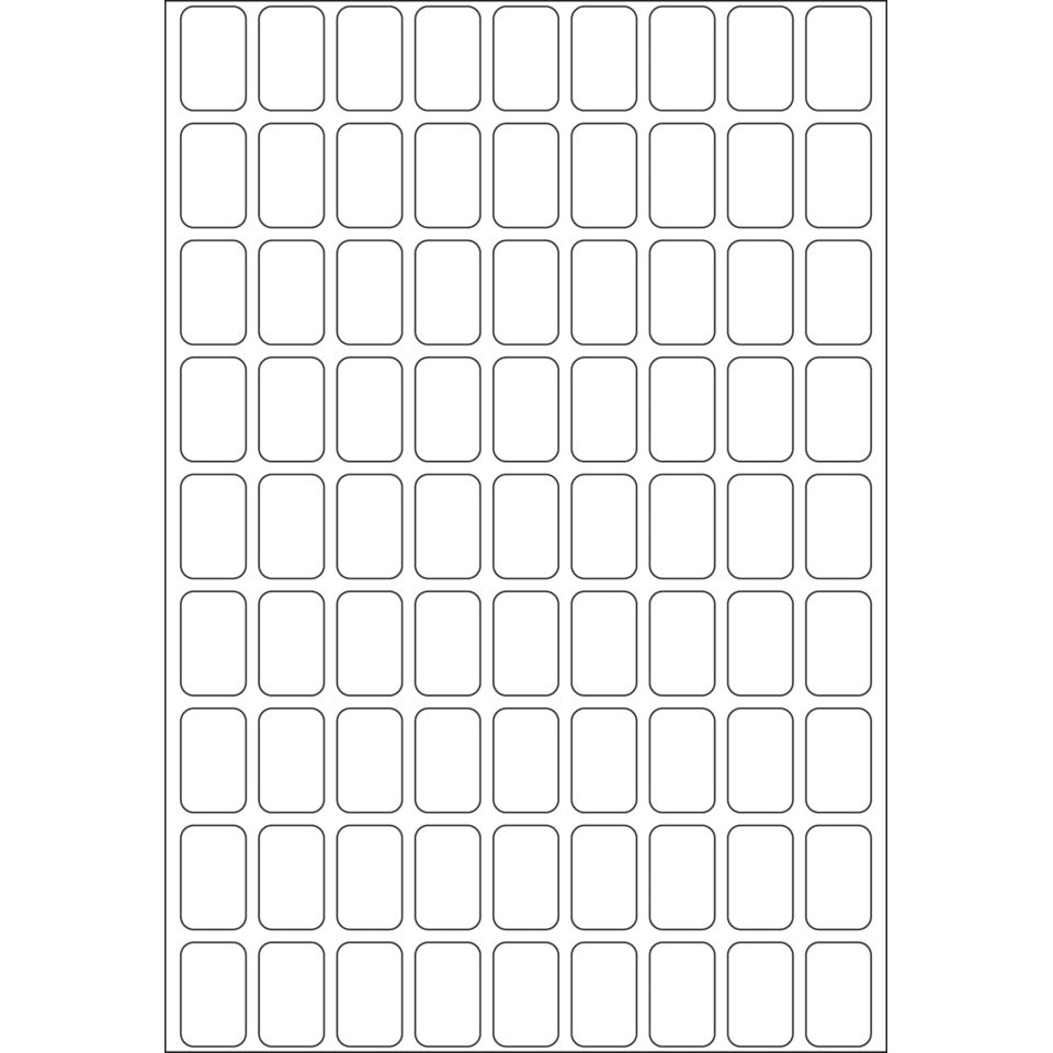 Etiketten permanent, 10x16mm, 2592 Stück, weiß HERMA 2330 HERMA 2330 permanent haftend