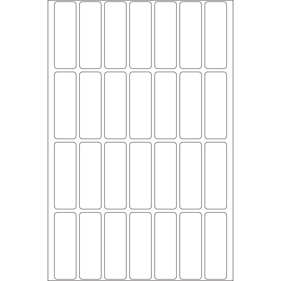 Etiketten permanent, 13x40mm, 896 Stück, weiß HERMA 2360 HERMA 2360 permanent haftend