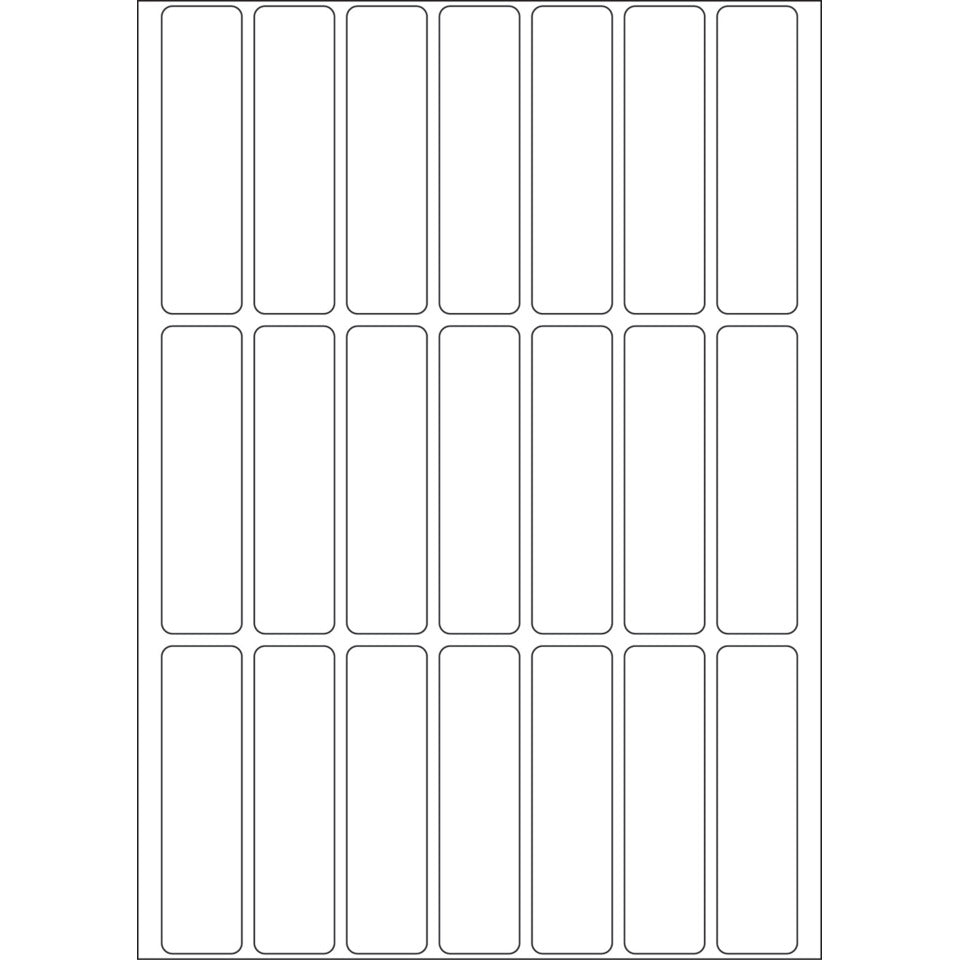 Etiketten permanent, 13x50mm, 672 Stück, weiß HERMA 2370 HERMA 2370 permanent haftend