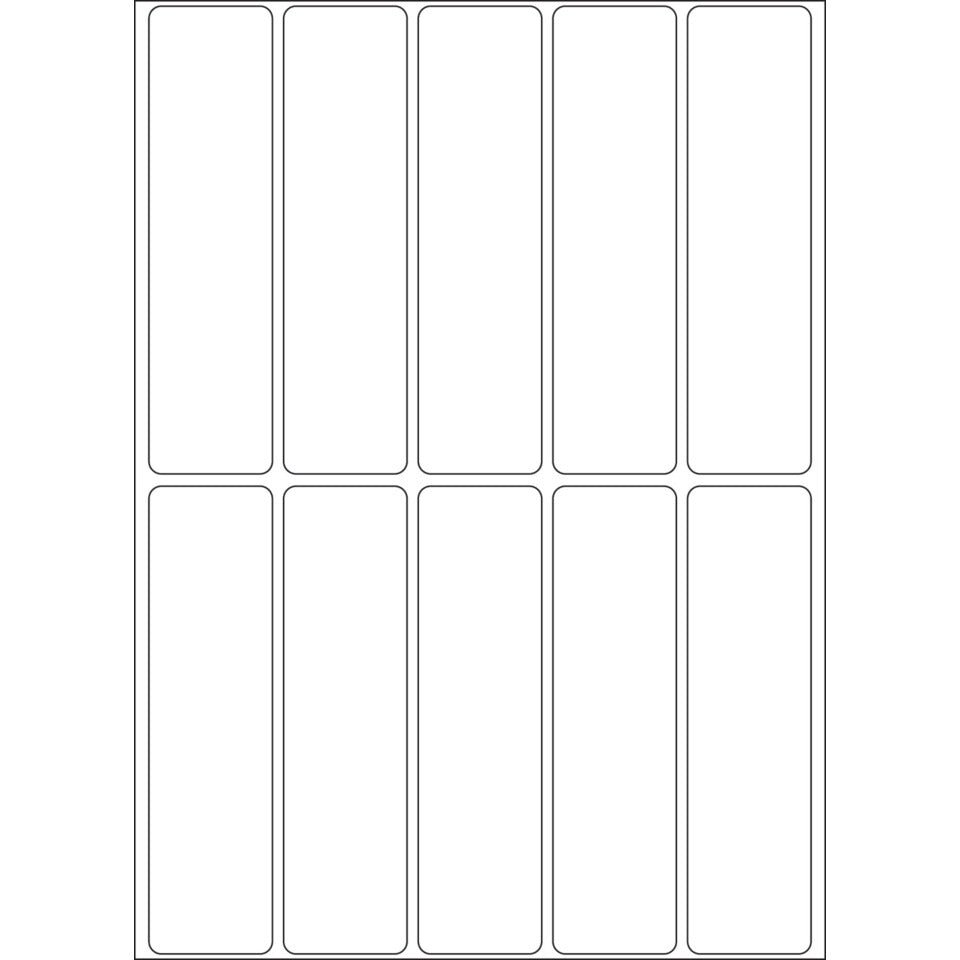 Etiketten permanent, 20x75mm, 320 Stück, weiß HERMA 2420 HERMA 2420 320 Stück permanent haftend
