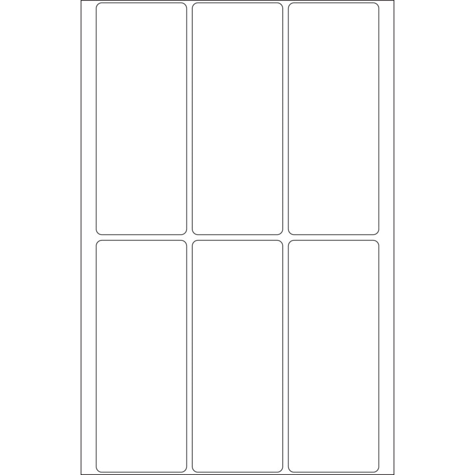 Etiketten permanent, 32x82mm, 192 Stück, weiß HERMA 2540 HERMA 2540 permanent haftend