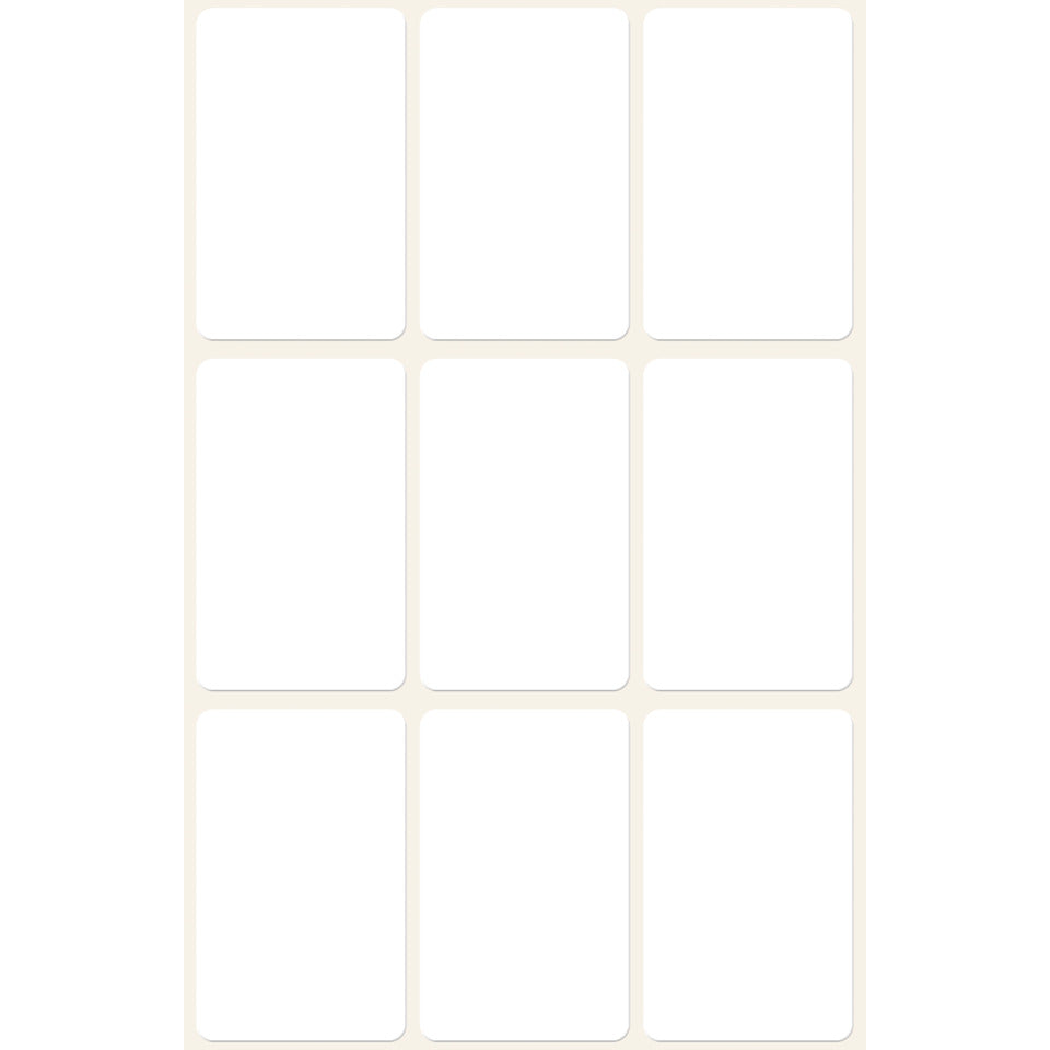 Vielzwecketiketten, 38x24mm, 63 Stück, weiß AVERY ZWECKFORM 3045