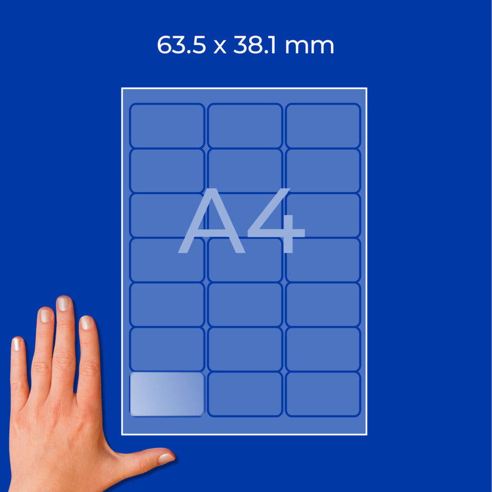 Adress-Etiketten, 63,5x38,1mm, 525 Stück, transparent AVERY ZWECKFORM L7560-25 ZWECKFORM L7560-25  525St