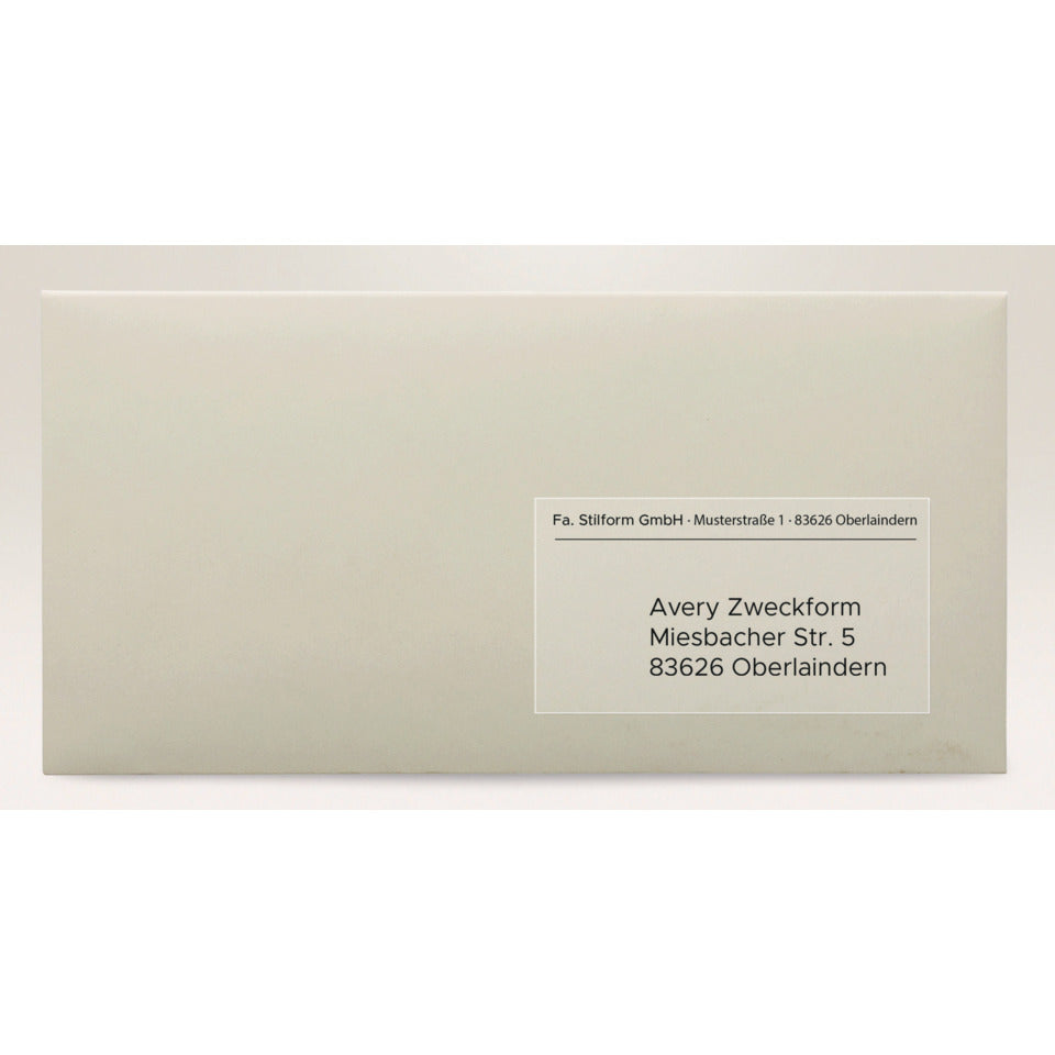 Versandetiketten, 210x297mm, 25 Stück, transparent AVERY ZWECKFORM L7567-25 ZWECKFORM L7567-25 25ST