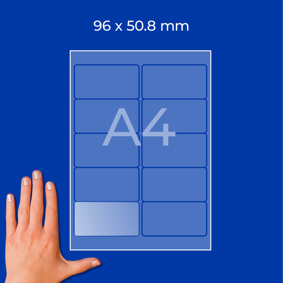 Transparente Etiketten, 96x50,8mm, 250 Stück, transparent AVERY ZWECKFORM L7783-25 ZWECKFORM L7783-25   250St