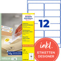 Universaletiketten ablösbar, 99,1x42,3mm, 1200 Stück, weiß AVERY ZWECKFORM L4743REV-100 ZWECKFORM L4743REV-100  1200St