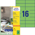 Etiketten farbig, 105x37mm, 1600 Stück, grün AVERY ZWECKFORM 3454 ZWECKFORM 3454 1600ST