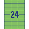 Universaletiketten, 70x37mm, 2400 Stück, grün AVERY ZWECKFORM 3450 ZWECKFORM 3450 2400ST