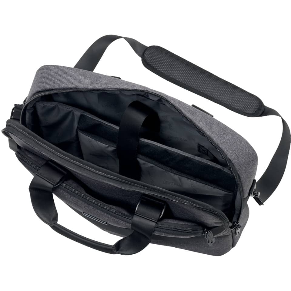 Laptoptasche WOOKIE, 400 x 310 x 70 mm, Polyester, grau LIGHTPAK 46166 LIGHTPAK 46166 40x31x7cm
