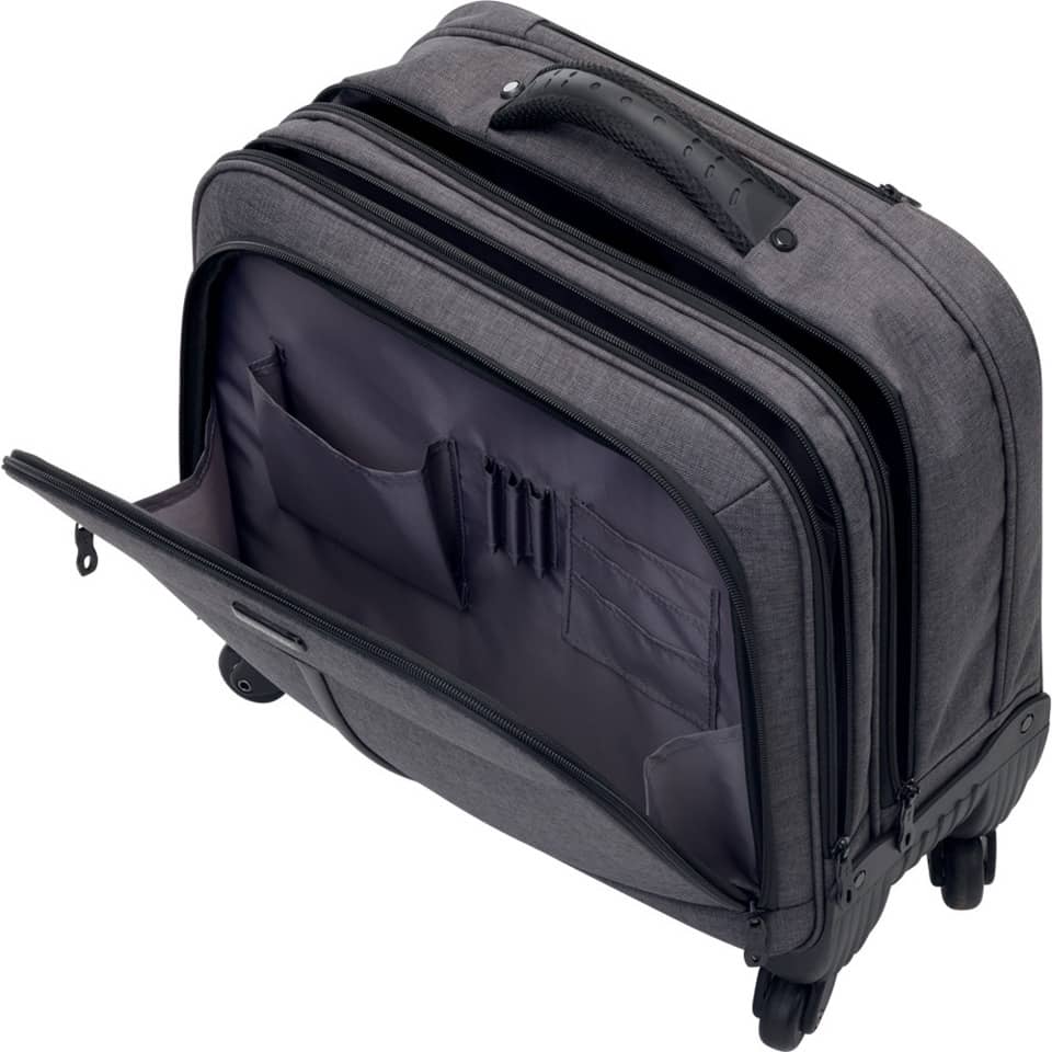 Business Laptop Trolley PHOENIX, 445 x 375 x 210 mm, Polyester, grau LIGHTPAK 46133 LIGHTPAK 46133  44,5x43,5x21cm