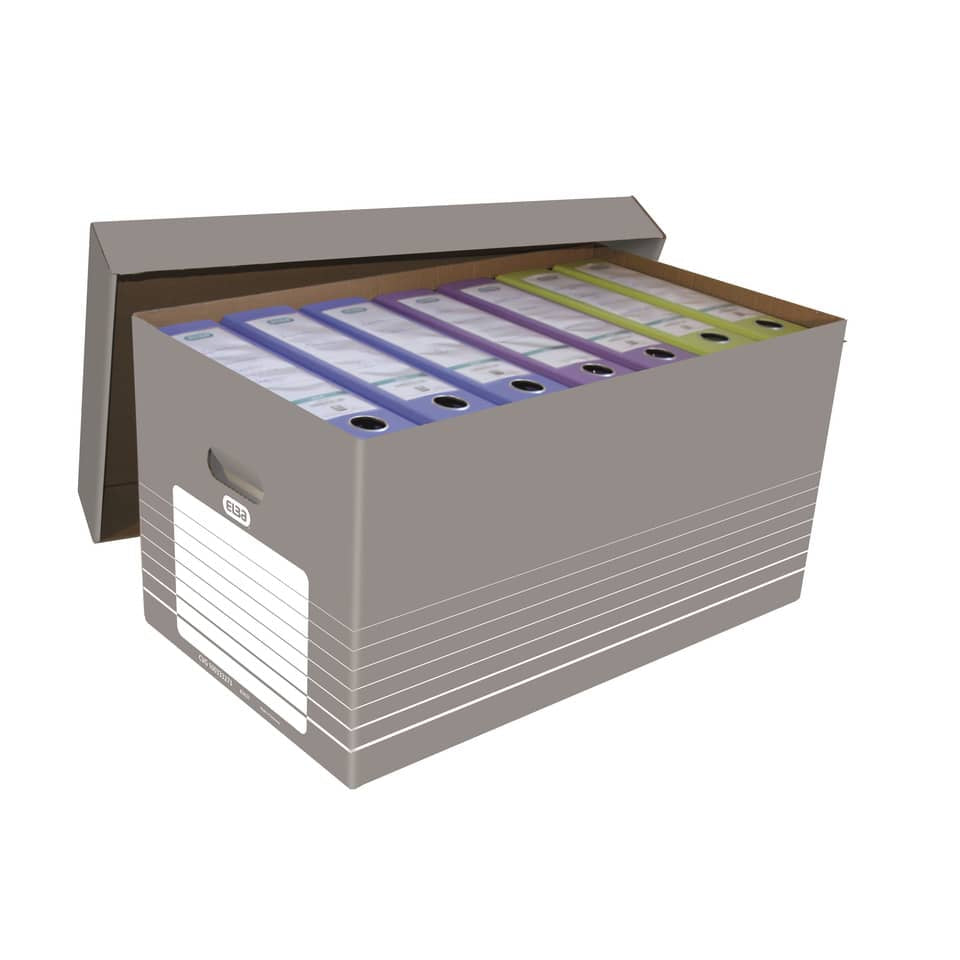 Transportbox Karton weißgrau   83427 ELBA 100333273 ELBA 100333273  83427