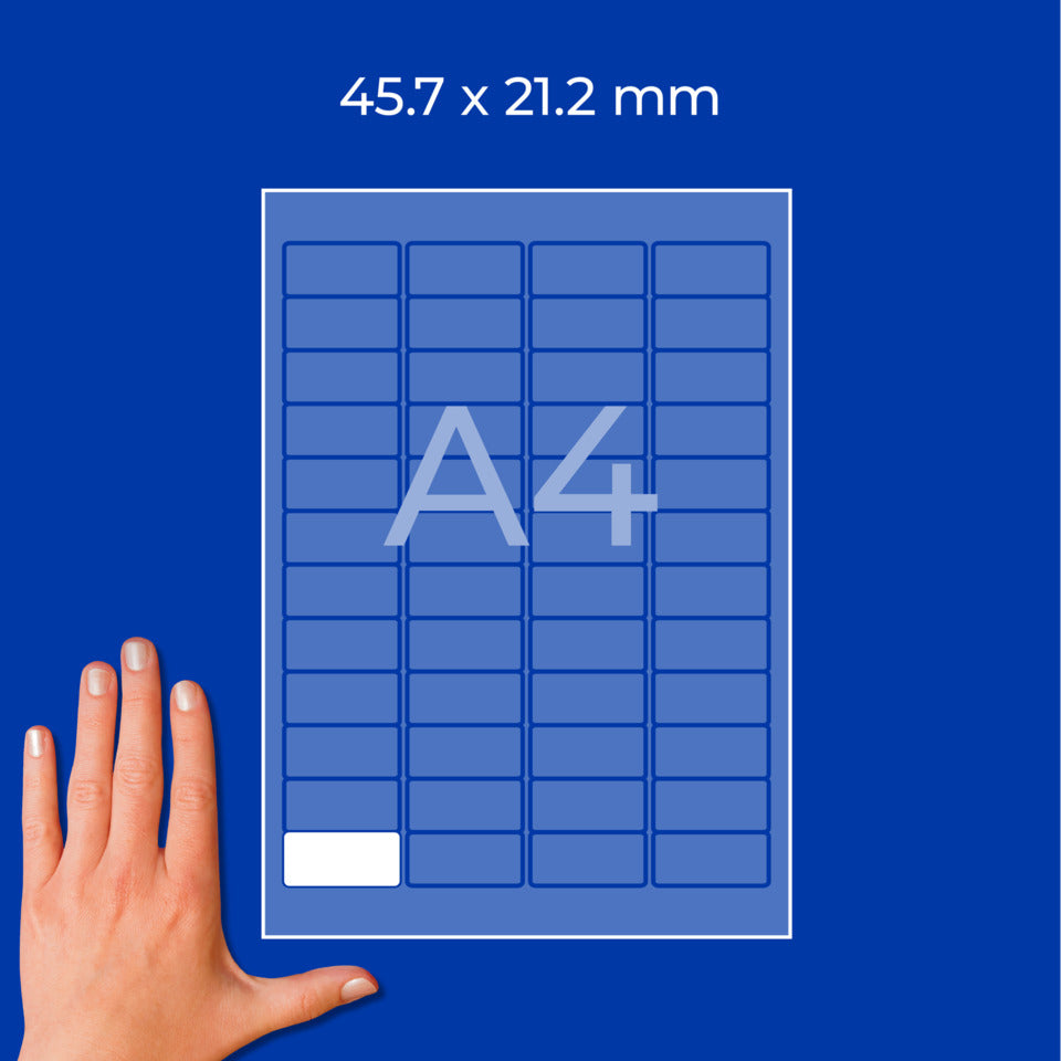 Universaletiketten ablösbar, 45,7x21,2mm, 480 Stück, weiß AVERY ZWECKFORM L4736REV-10 ZWECKFORM L4736REV-10  480St