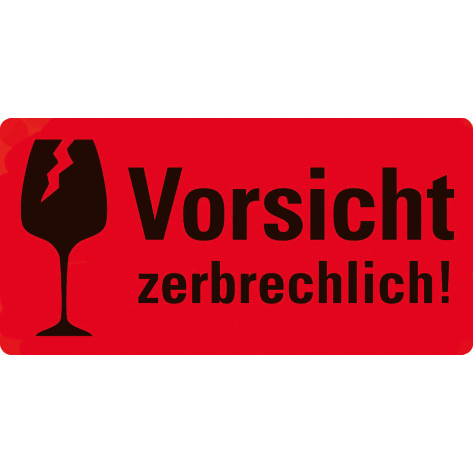 Hinweisetiketten "Zerbrechlich", 100x50mm, 200 Stück AVERY ZWECKFORM 7211 ZWECKFORM 7211 100x50mm
