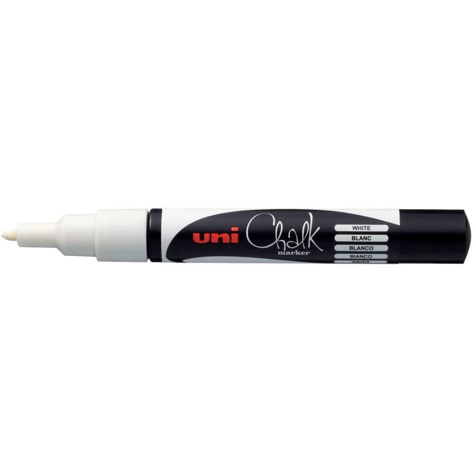 Kreidemarker Uni Chalk weiß   PWE-3MS UNI-BALL 186101 UNI-BALL 186101 PWE-3MS