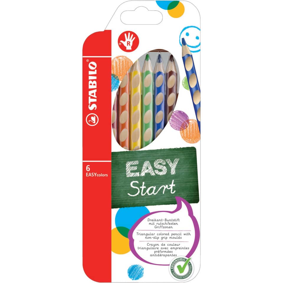 Farbstift EASYcolors, 6er Etui, Rechtshänder STABILO 332/6 STABILO 332/6 sortiert