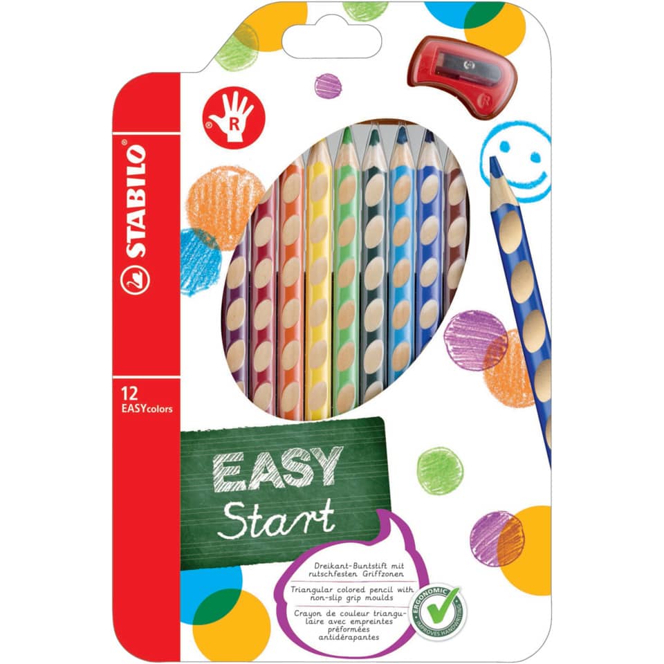 Farbstift EASYcolors, 12er Etui, Rechtshänder STABILO 332/12 STABILO 332/12 sortiert