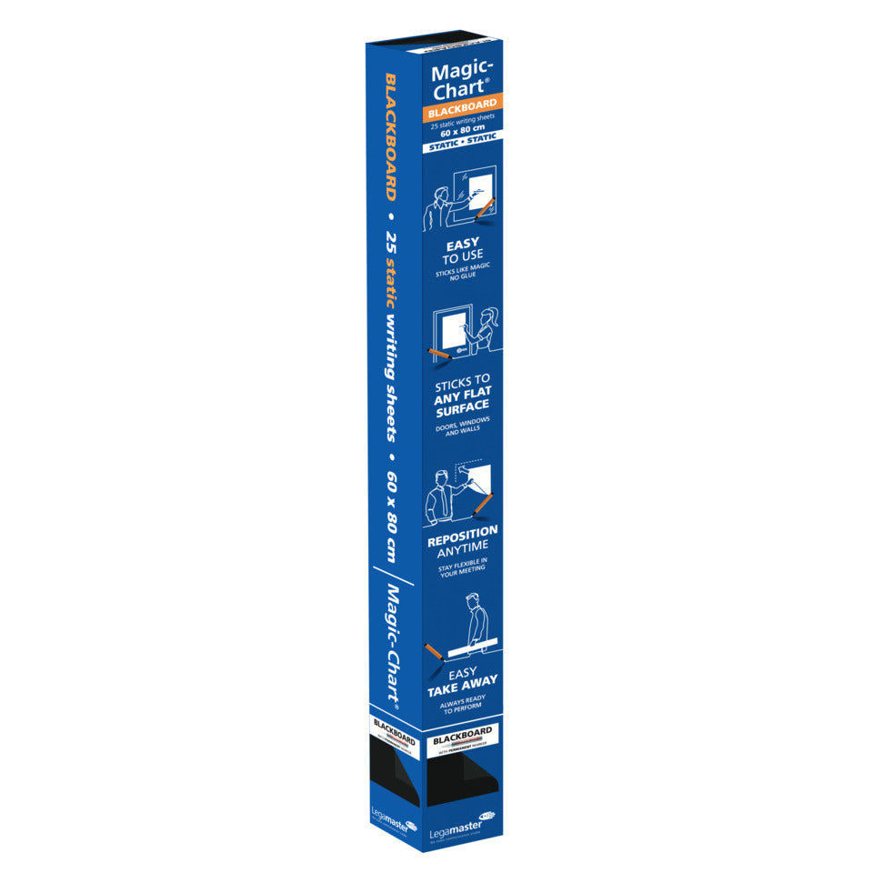 Schreibfolie Magic-Chart Blackboard, 60 x 80cm, 25 Blatt, schwarz LEGAMASTER 7-159200 LEGAMASTER 7-159200 60x80cm