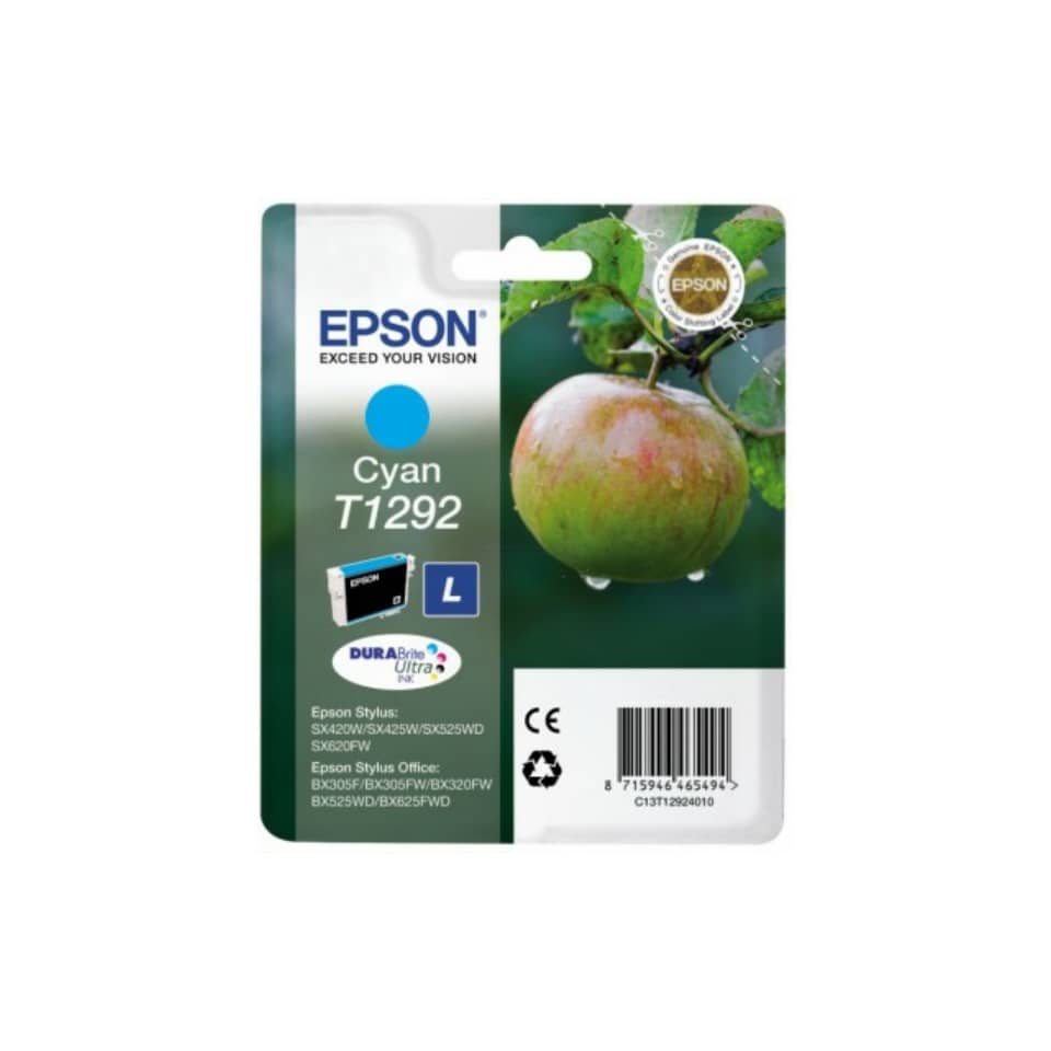 Inkjetpatrone T1292 cyan   11,2ml EPSON C13T12924012 EPSON C13T12924012 11,2ml
