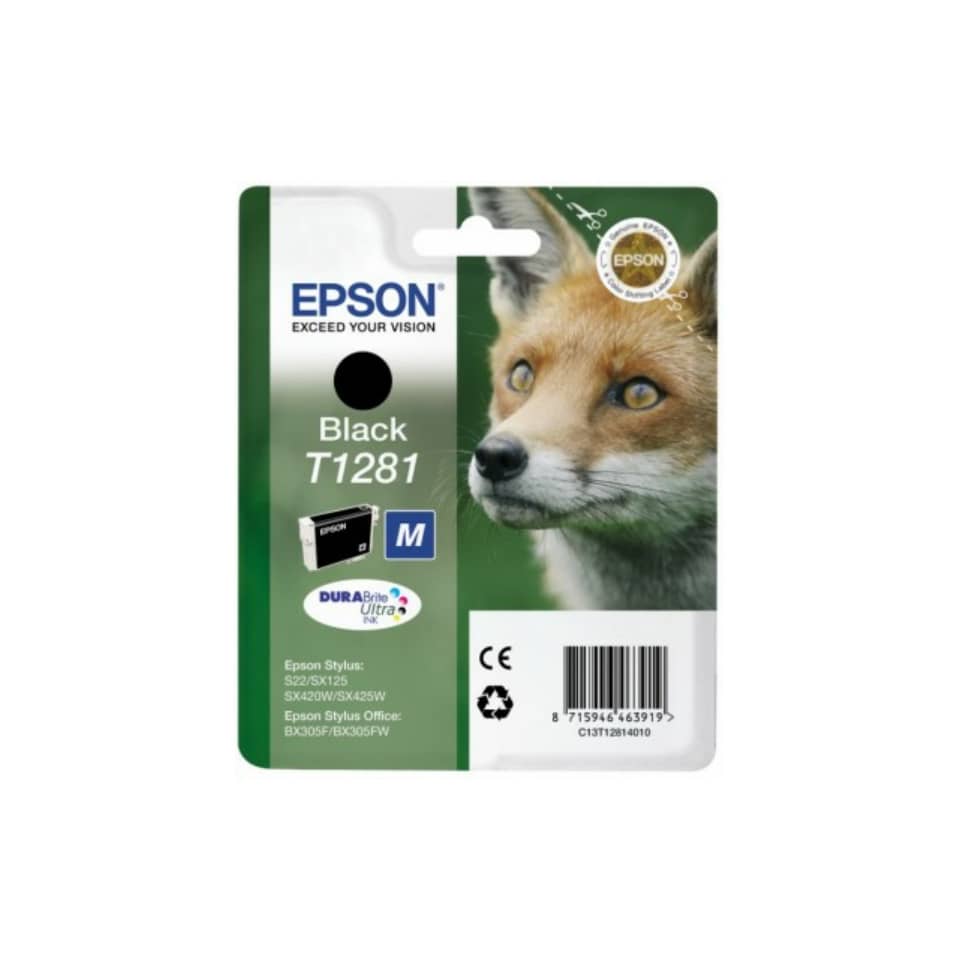Inkjetpatrone T1281 schwarz   5,9ml EPSON C13T12814012 EPSON C13T12814012 5,9ml
