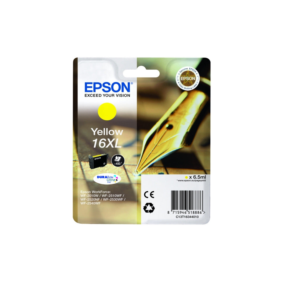 Inkjetpatrone Nr. 16XL yellow   6,5ml EPSON C13T16344012 EPSON C13T16344012 6,5ml