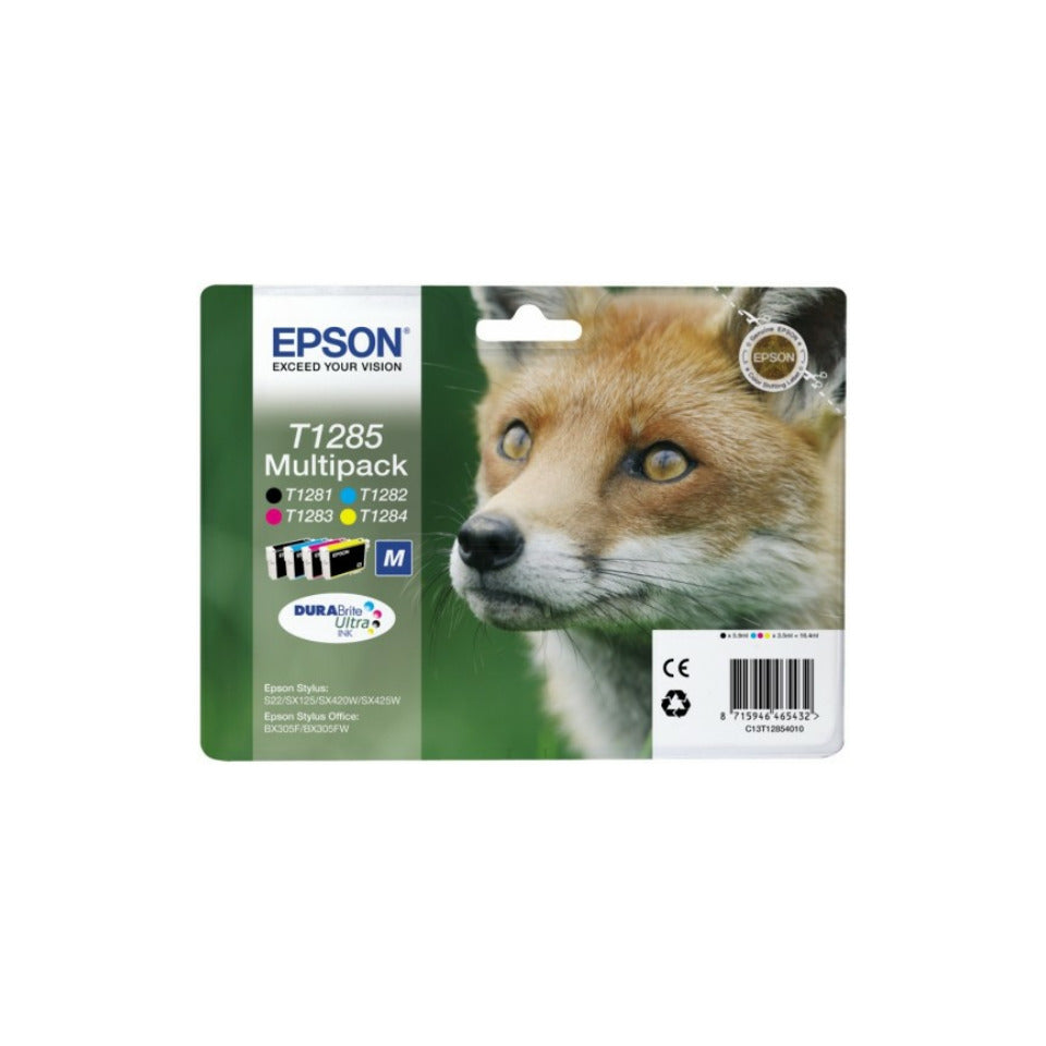 Multipack T1285 schwarz, cyan, magenta, yellow   4 Stück EPSON C13T12854012