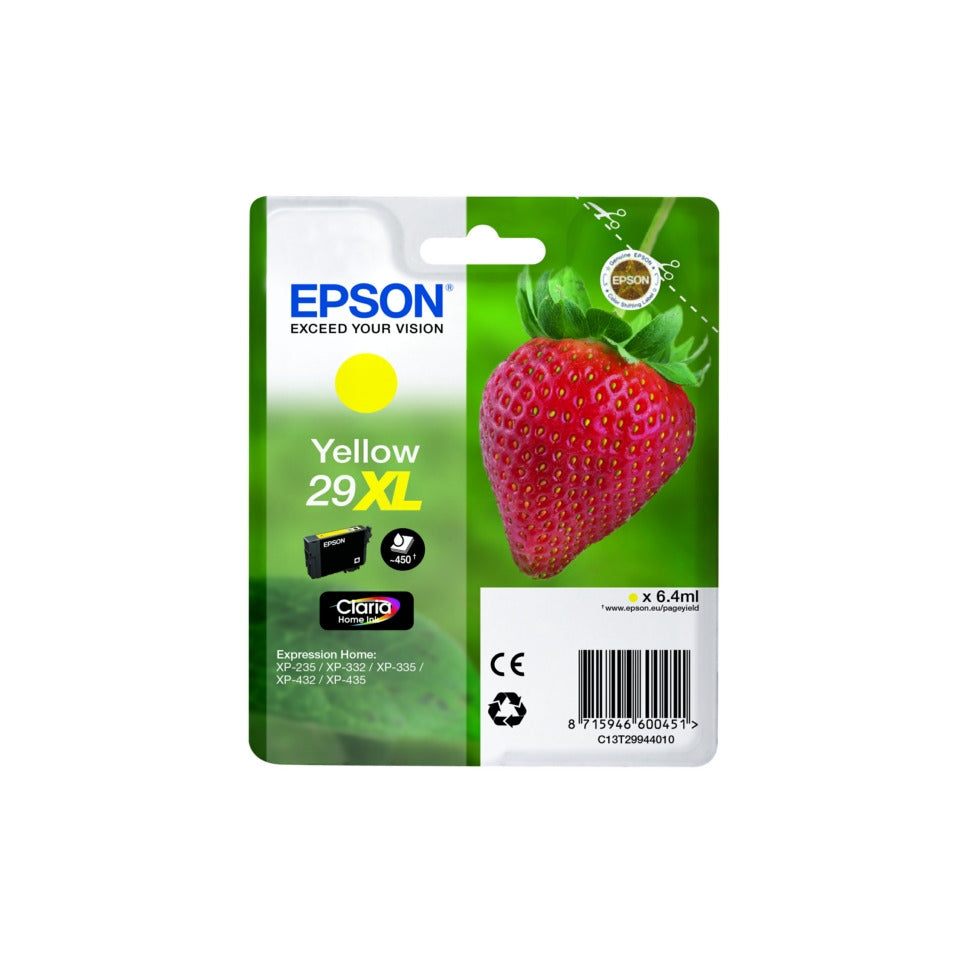 Inkjetpatrone Nr. 29XL yellow EPSON C13T29944012