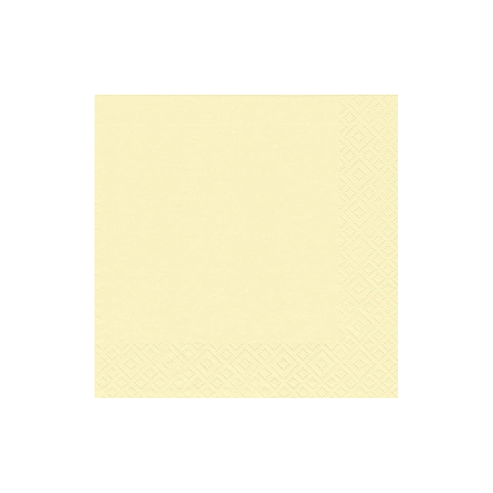 Zelltuch- Serviette, 25 x 25cm, 3-lagig, 20 Stück, creme ATELIER 1019-0002 ATELIER 1019-0002 1009-1016