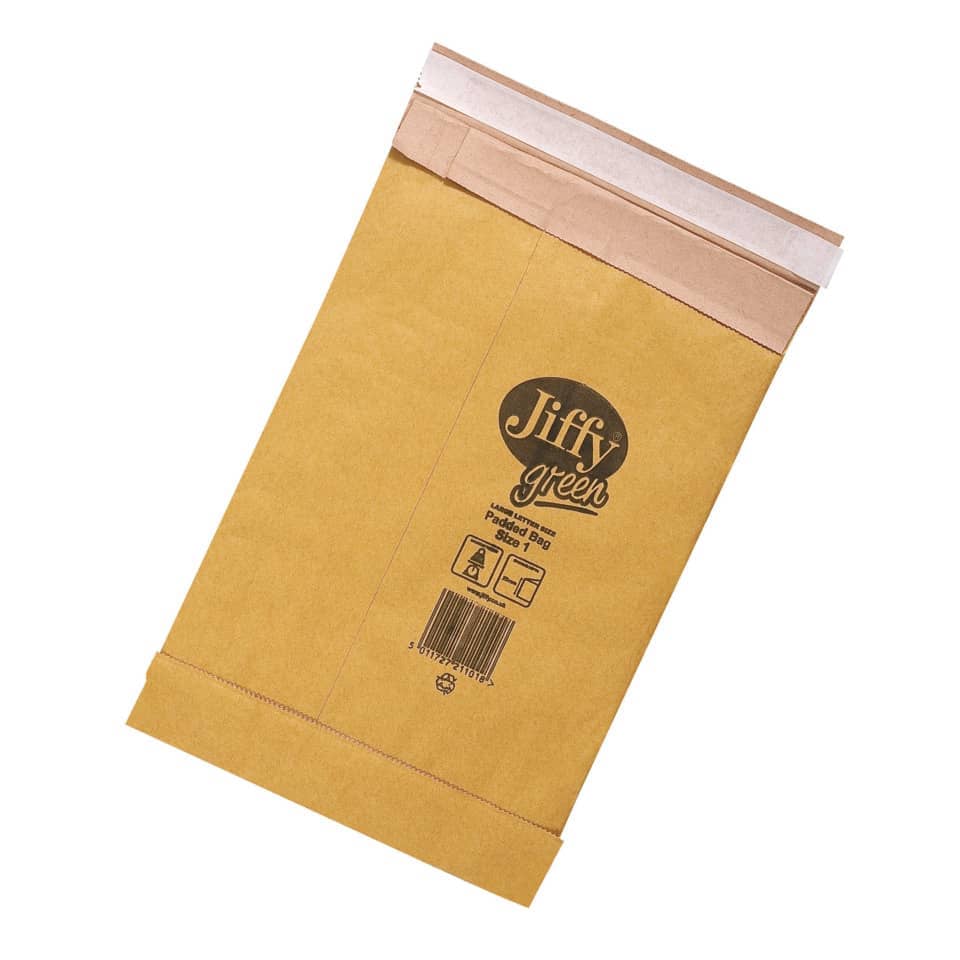 Polsterversandtasche, Typ 1, 180x280mm, braun JIFFY 30001311 30001311 für A5