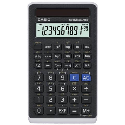 Schulrechner FX-82 Solar - 10+2-stellig, schwarz