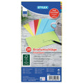 Briefumschlag, 110 x 220 mm, 80g/m², nassklebend, sortiert STYLEX 40855 STYLEX 40855 110x220