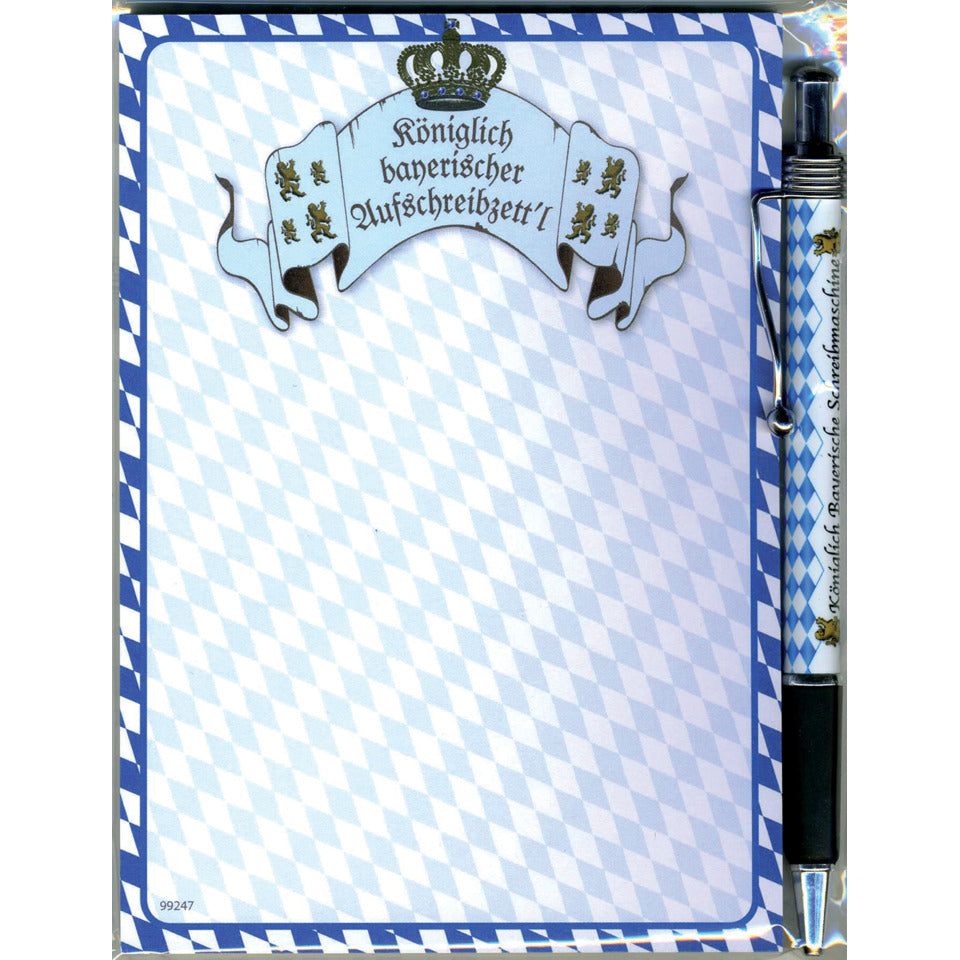 Notizblock mit Kugelschreiber, A6, 50 Blatt  99248 99248 Bavarica