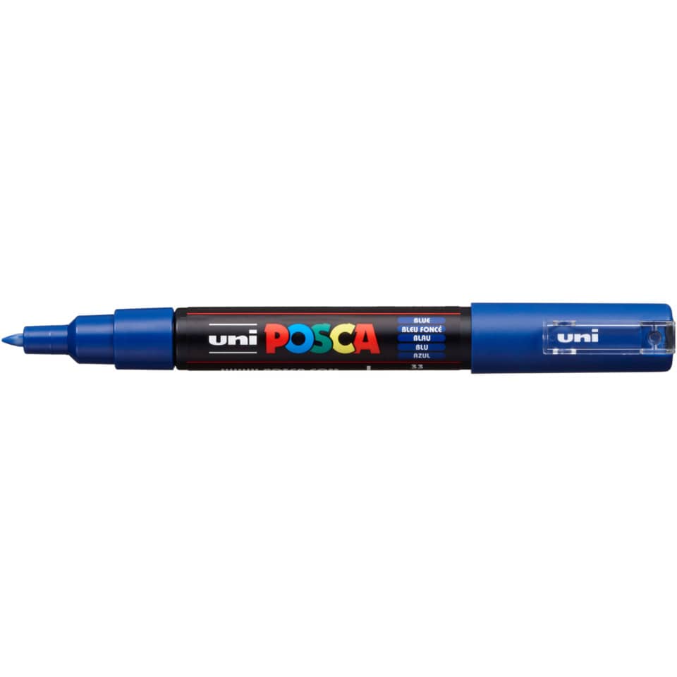 Pigmentmarker Uni Posca PC-1MC, dunkelblau UNI-BALL 186751 UNI-BALL 186751 PC1MC
