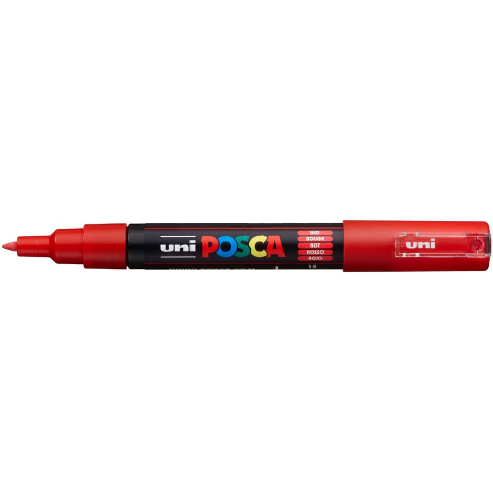 Pigmentmarker Uni Posca PC-1MC, rot UNI-BALL 186721 UNI-BALL 186721  PC1MC