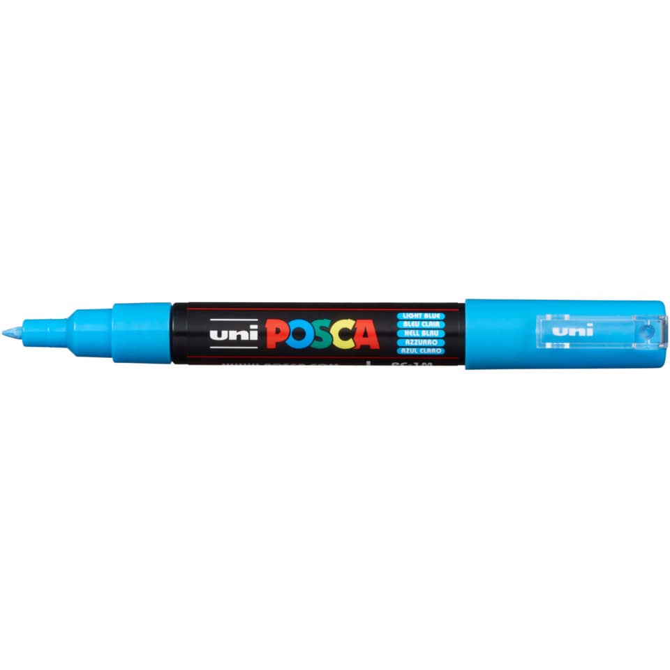 Pigmentmarker Uni Posca PC-1M, hellblau UNI-BALL 186753 UNI-BALL 186753 PC1MC