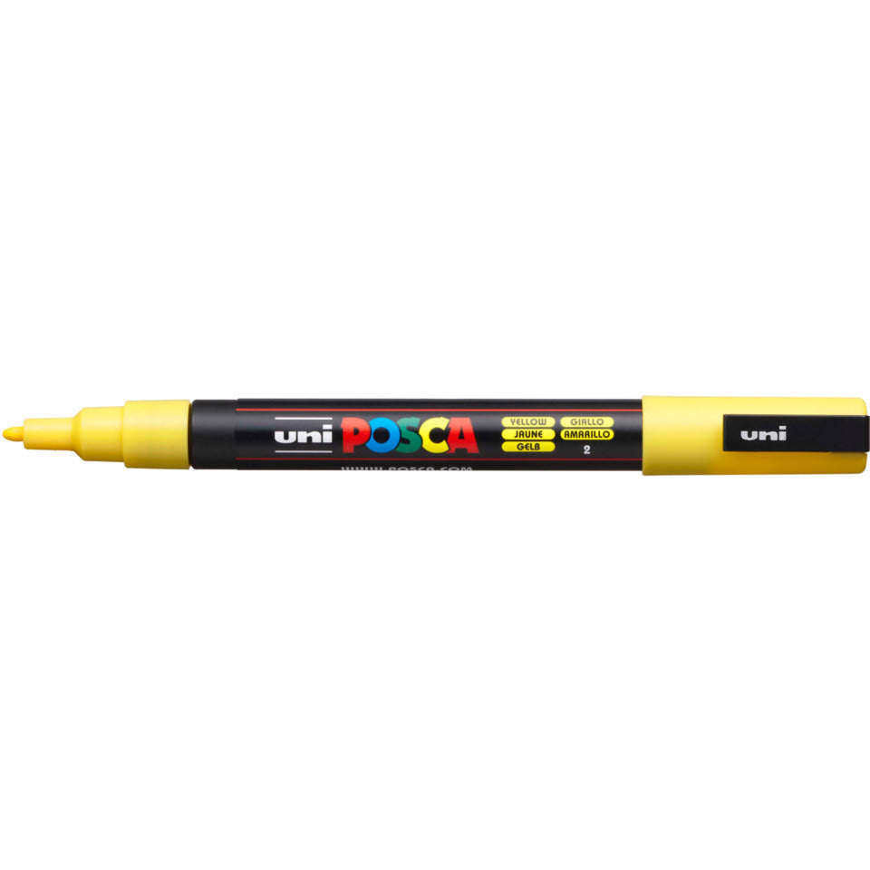 Pigmentmarker Uni Posca PC-3M, gelb UNI-BALL 186507 UNI-BALL 186507 PC-3M