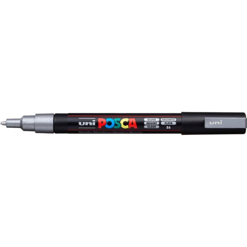 Pigmentmarker Uni Posca PC-3M, silber UNI-BALL 186582 UNI-BALL 186582 PC-3M
