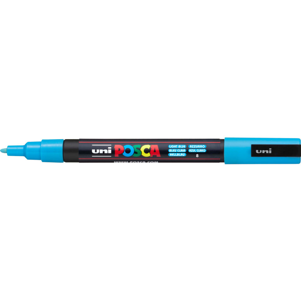 Pigmentmarker Uni Posca PC-3M, hellblau UNI-BALL 186540 UNI-BALL 186540 PC-3M