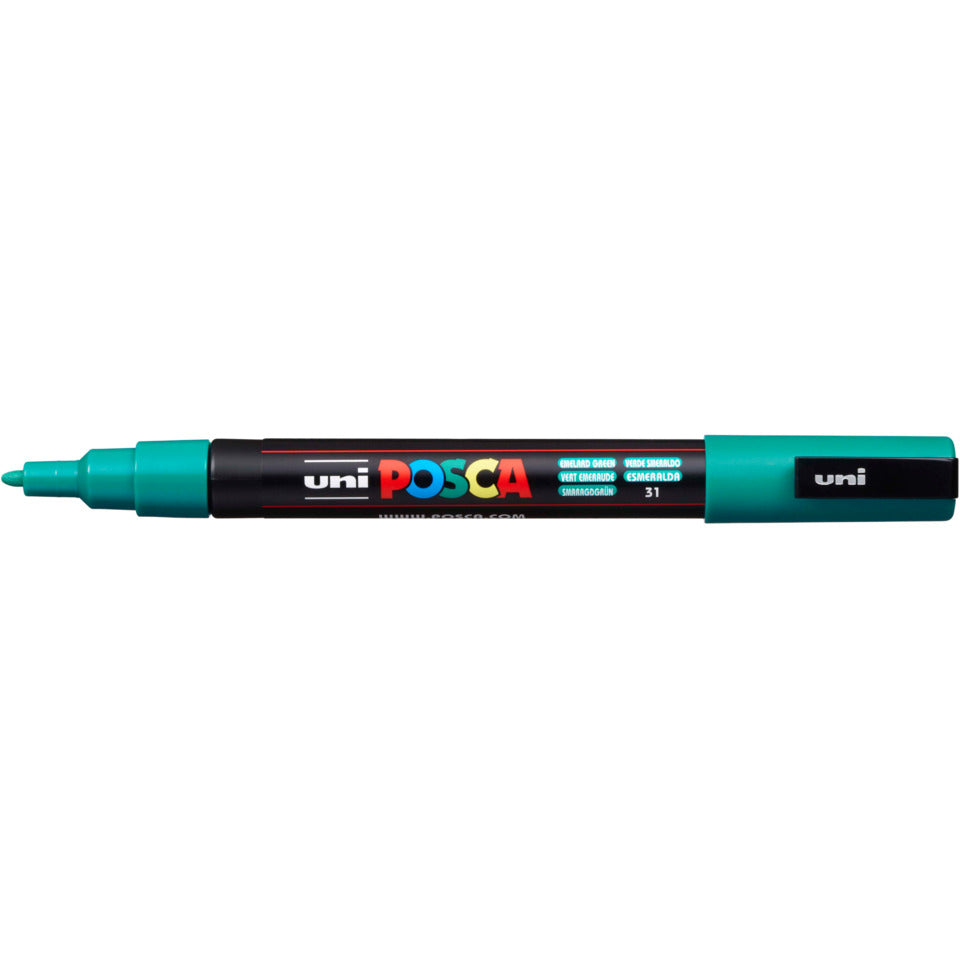 Pigmentmarker Uni Posca PC-3M, smaragd UNI-BALL 186562 UNI-BALL 186562 PC-3M