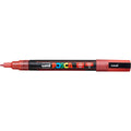 Pigmentmarker Uni Posca PC-3M Glitter, rot UNI-BALL 186580 UNI-BALL 186580 PC-3M