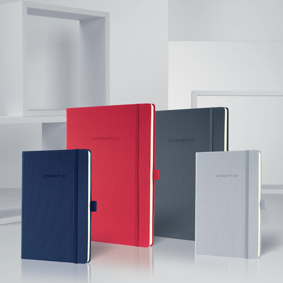 Notizbuch, ca. A5, Hardcover, kariert, dunkelblau SIGEL CO656 CONCEPTUM CO656 Hardcover
