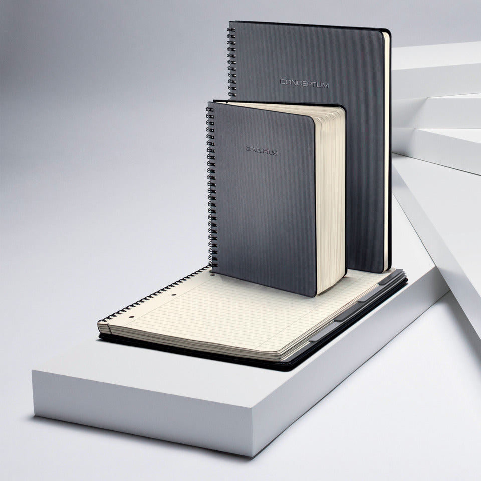 Collegeblock, A4, 160 Seiten, kariert, schwarz CONCEPTUM CO820 CONCEPTUM CO820 o.Reg. Hardcover