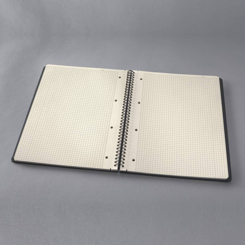 Collegeblock mit Register, A4, 160 Seiten, kariert, schwarz CONCEPTUM CO840 CONCEPTUM CO840 mit Reg. Hardcover
