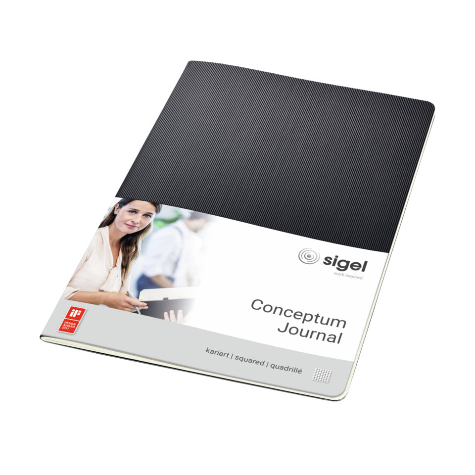Notizheft Softcover, A4, kariert, schwarz CONCEPTUM CO860 CONCEPTUM CO860 Softcover