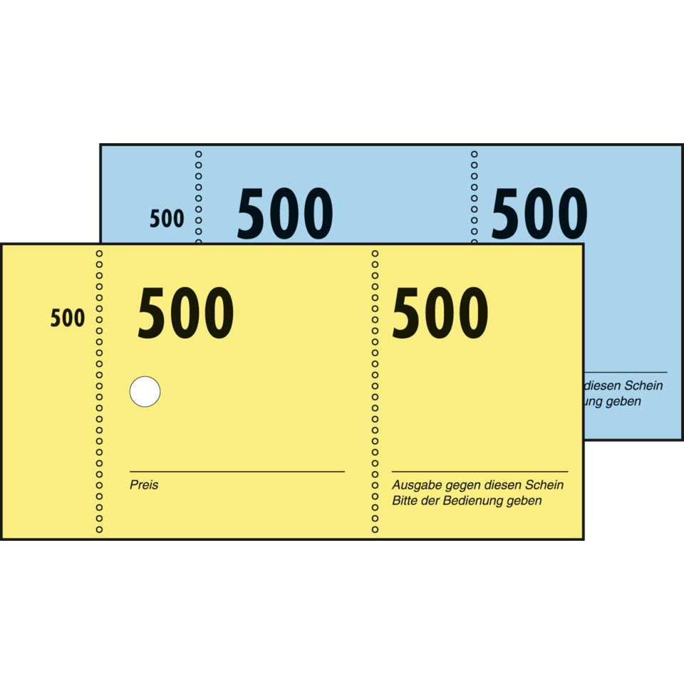 Garderobenblock 1-500, farbig sortiert SIGEL GN500