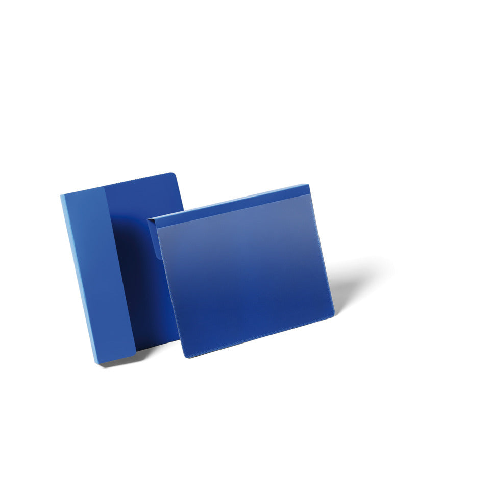 Kennzeichnungstasche mit Falz A5 quer, dokumentenecht, dunkelblau, 50 Stück DURABLE 172207
