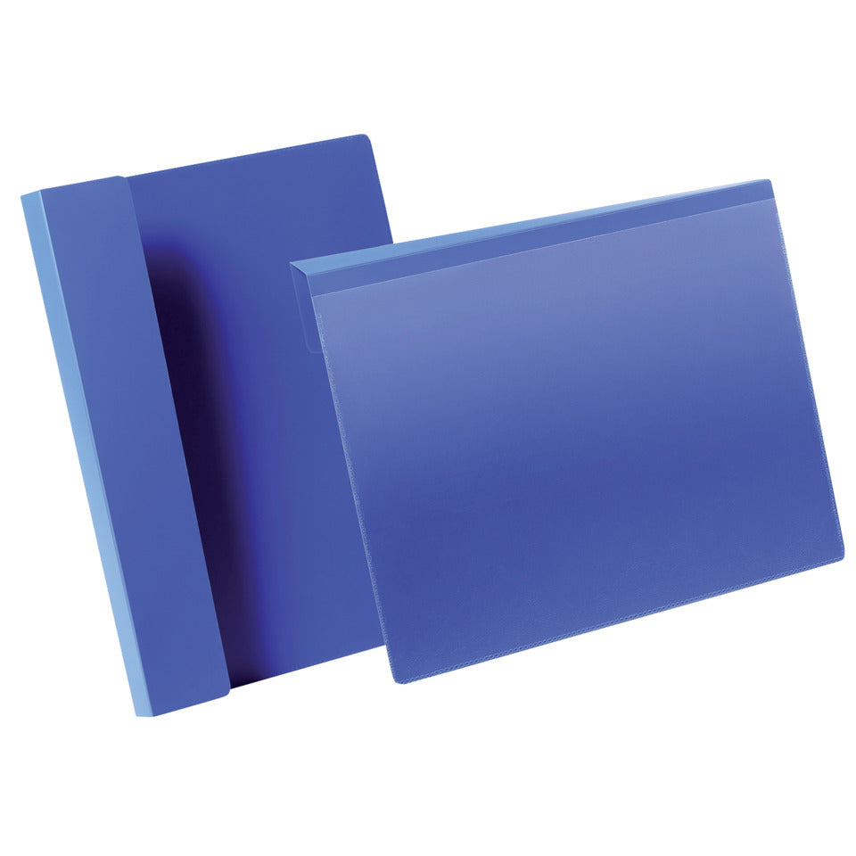 Kennzeichnungstasche mit Falz A4 quer, dunkelblau, 50 Stück DURABLE 172307