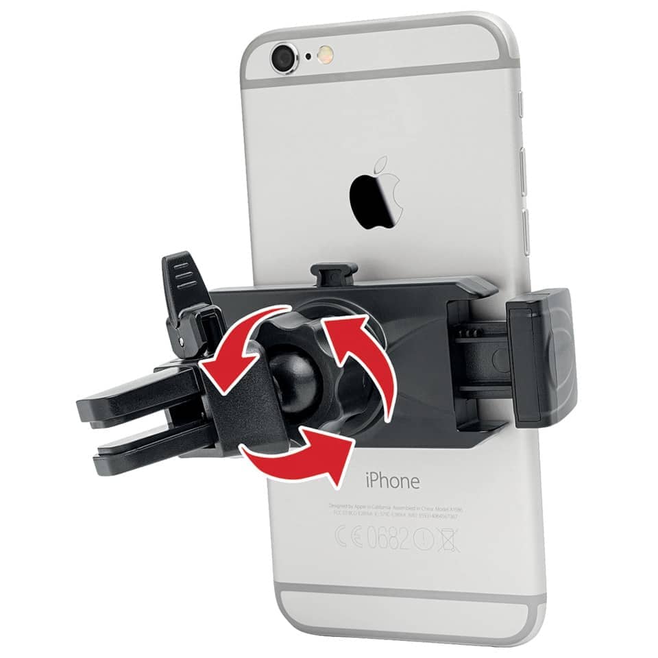 Smartphone-Halter Clip-it, schwarz WEDO 60 06101 WEDO 60 06101/60 05101 zum Klemmen