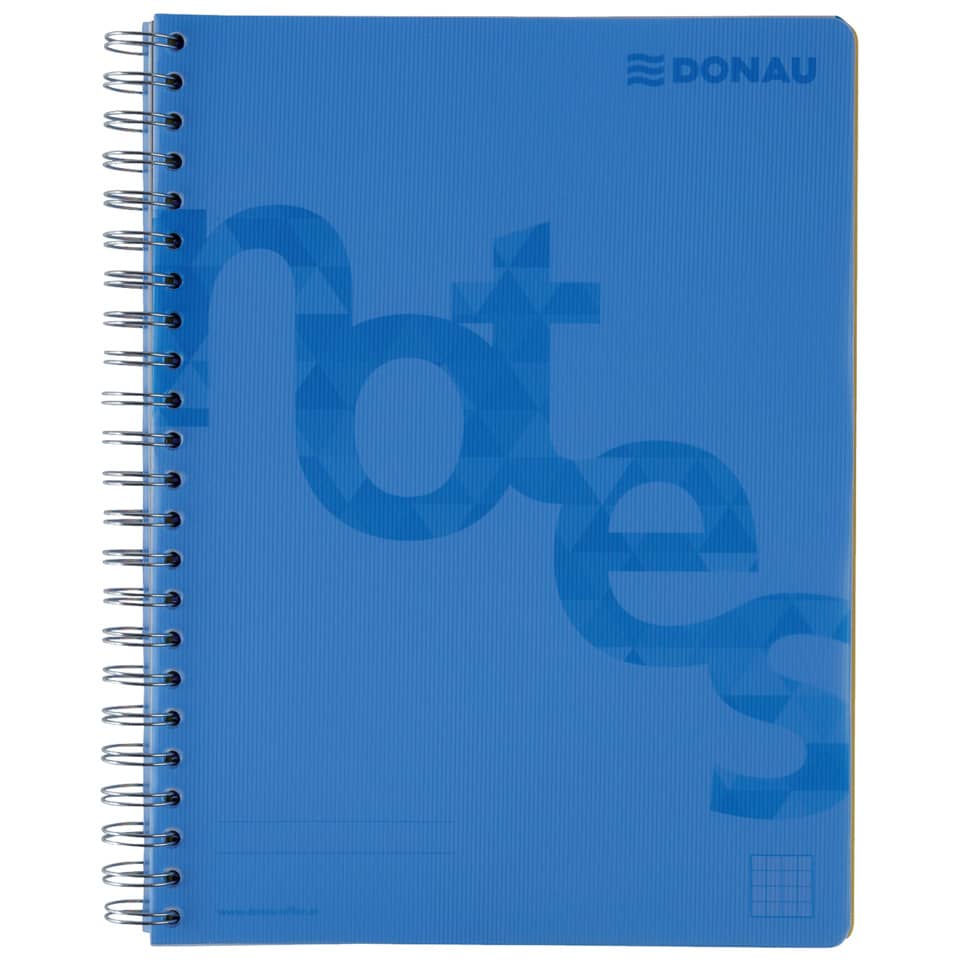 Collegeblock, A4, 140 Blatt, PP, kariert, blau DONAU 7525201-10 DONAU 7525201-10 140BL 80g