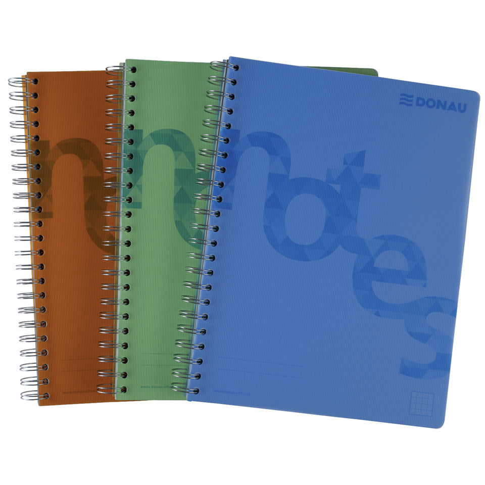 Collegeblock, A4, 140 Blatt, PP, kariert, grün DONAU 7525201-06 DONAU 7525201-06 140BL 80g