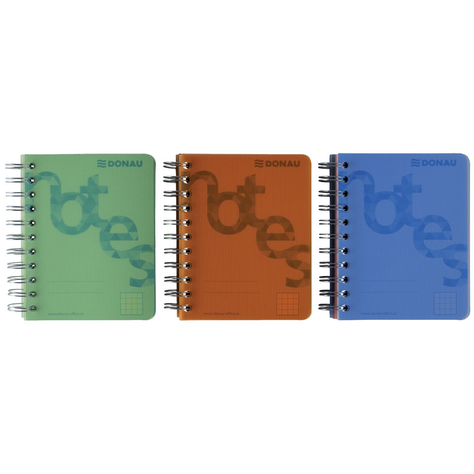 Collegeblock, A6, 140 Blatt, PP, kariert, blau DONAU 7527201-10 DONAU 7527201-10 140BL 80g